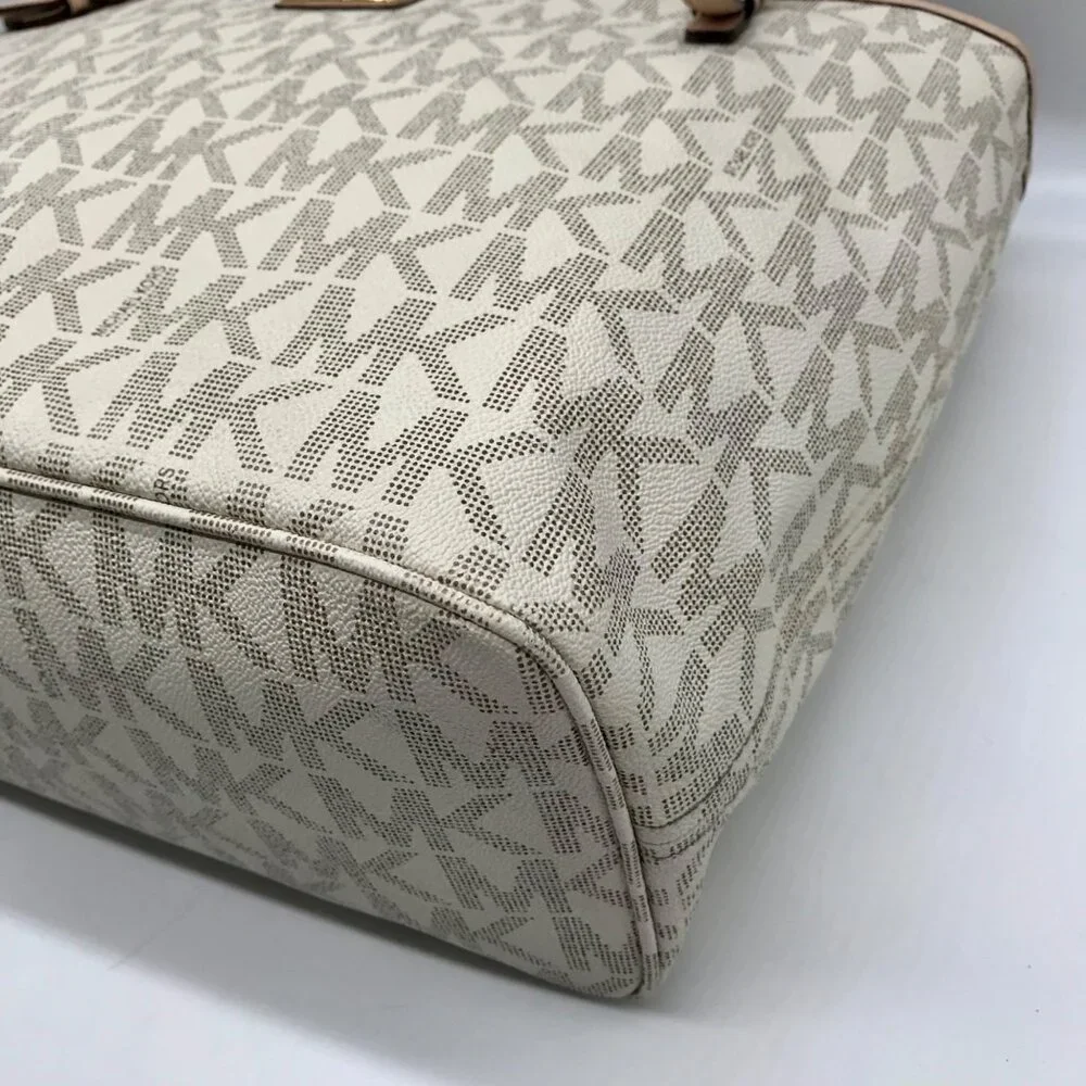 Michael Kors Vanilla Monogram Diaper Tote Bag
